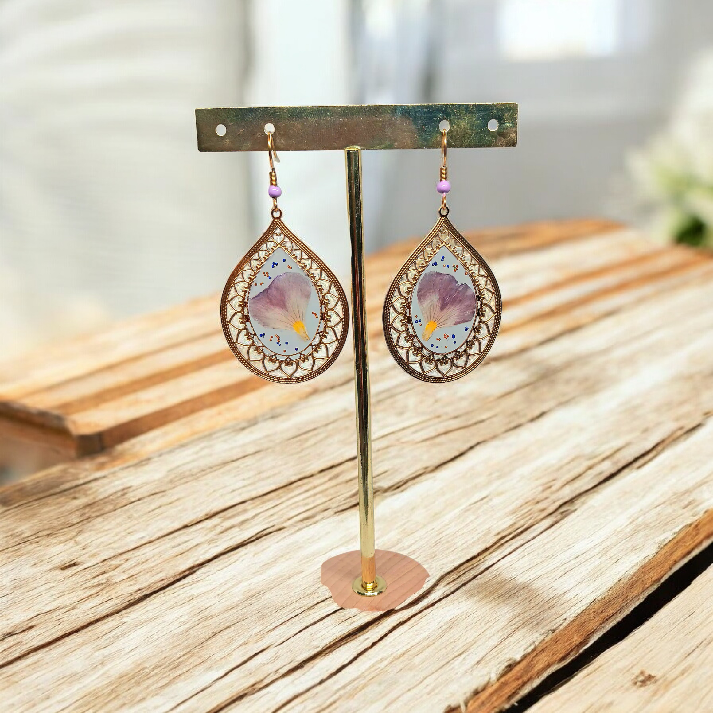 Boucles d ' oreilles iris